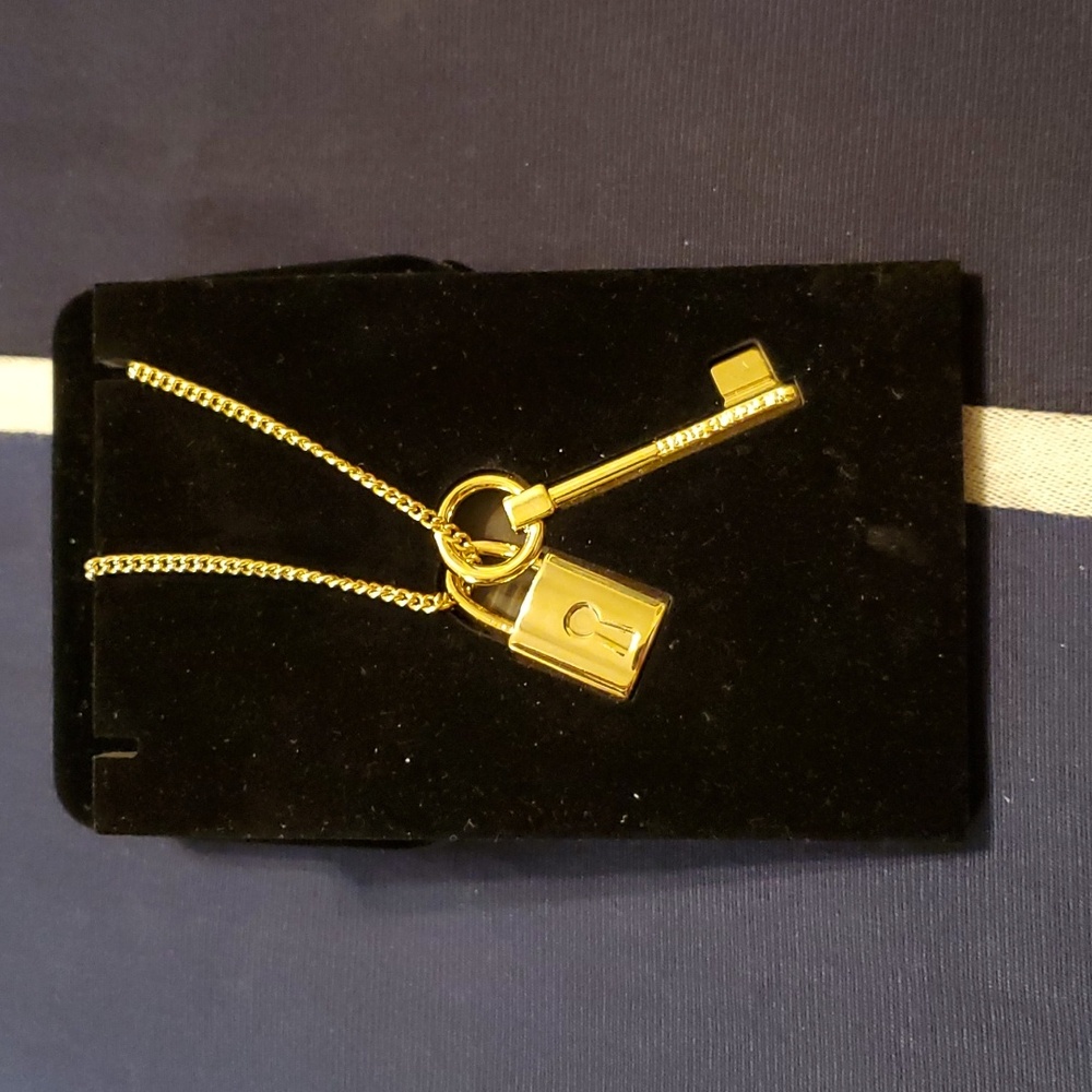 Victoria's Secret Lock and Key Necklace